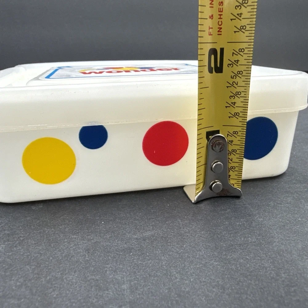 Wonder Bread‎ Plastic Container Polka Dots Storage Sandwich Bread Holder